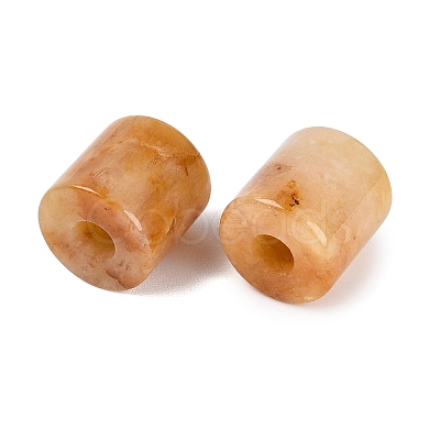 Natural Topaz Jade European Beads G-P520-05T-1