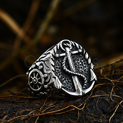 304 Stainless Steel Finger Rings for Men FS-WG78993-17-1