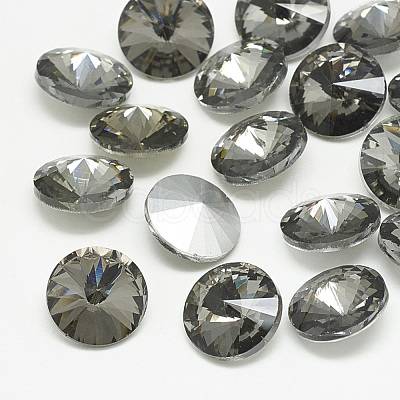 Pointed Back Glass Rhinestone Cabochons RGLA-T086-12mm-03-1