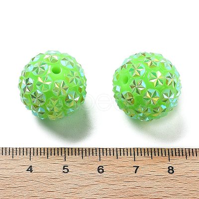 Acrylic Rhinestone Ball Beads OACR-A035-01K-1