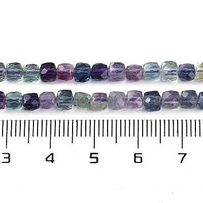 Natural Colorful Fluorite Beads Strands G-P553-E01-03-1