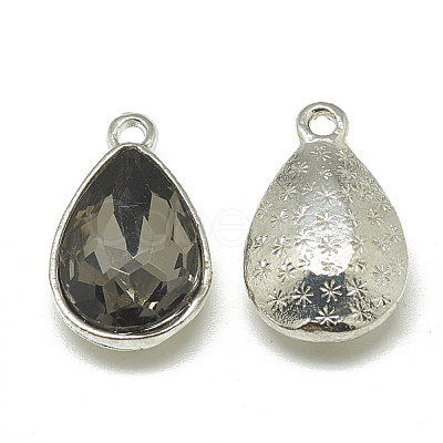 Alloy Glass Pendants PALLOY-T028-10x14mm-03-1