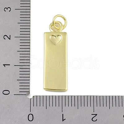 Brass Micro Pave Clear Cubic Zirconia Pendants KK-P266-06G-J-1