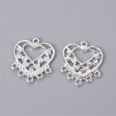 Alloy Rhinestone Connector Settings EA11580Y-NFS-1