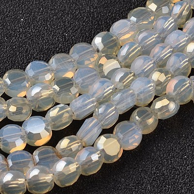 Electroplate Glass Bead Strands EGLA-J137-6mm-B-HR08-1