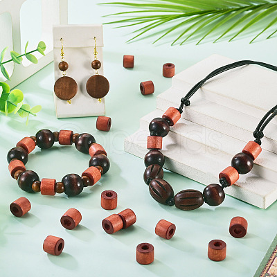 Wood European Beads WOOD-TA0003-09B-1