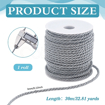 1 Roll 30M 3-Ply Polyester Twisted Cord OCOR-PH0007-19D-1