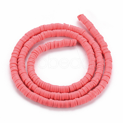 Handmade Polymer Clay Bead Strands CLAY-T002-4mm-72-1
