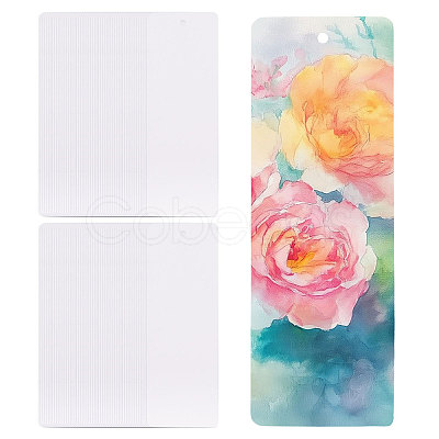 50Pcs Rectangle Paper Blank Card DIY-WH0591-322A-1