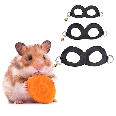 PU Leather & Alloy Hamster Harness Belt Traction Rope AJEW-WH0248-524B-1