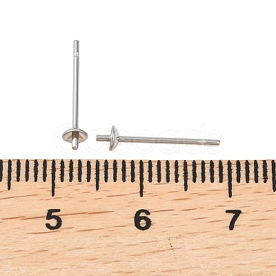 Tarnish Resistant 304 Stainless Steel Stud Earring Findings STAS-Q036-1-1