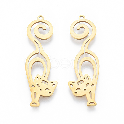 201 Stainless Steel Pendants STAS-N090-LA930-2-1