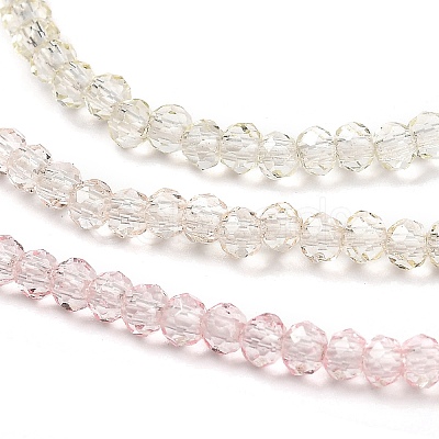 Transparent Painted Glass Beads Strands DGLA-A034-T1mm-A25-1