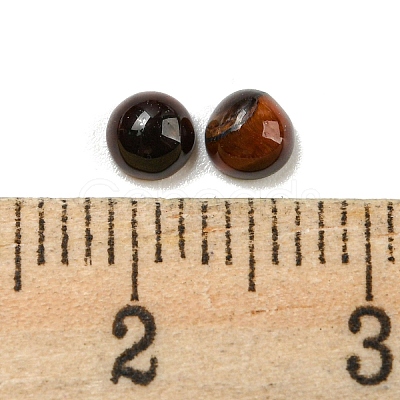 Natural Red Tiger Eye Dyed & Heated Cabochons G-H309-03-49-1