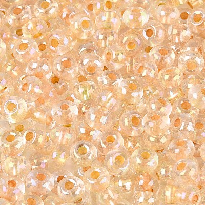 FGB Inside Colours Transparent Glass Seed Beads SEED-T009-01G-1