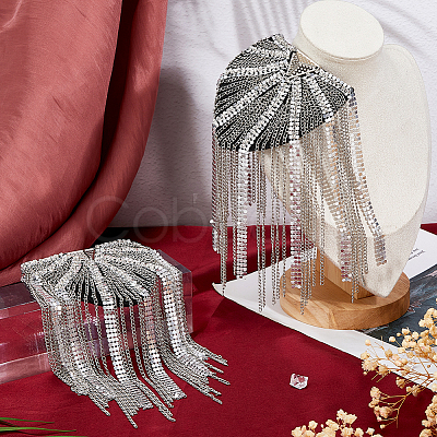 2Pcs Fashionable Tassel Epaulettes DIY-FH0008-89A-P-1