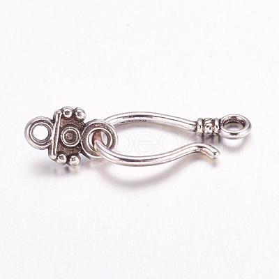 Tibetan Style Hook and Eye Clasps LF1278Y-NF-1