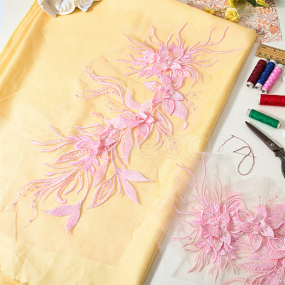 Computerized Embroidery Polyester Ornament Accessories DIY-WH20063-032C-1