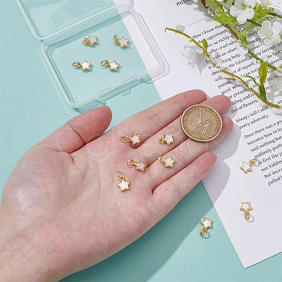 12Pcs Brass Charms KK-ME0002-13-1