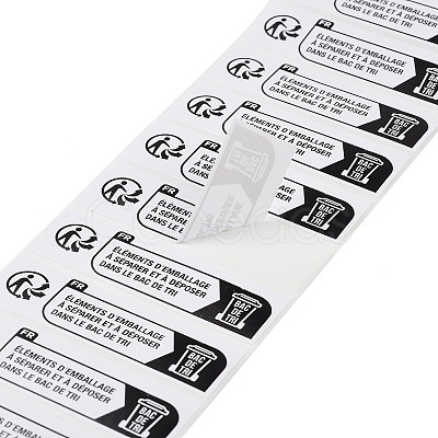Paper Safety Tape Adhesive Stickers AJEW-Z030-07-1
