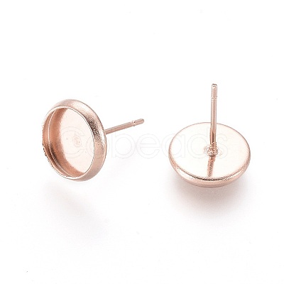 304 Stainless Steel Stud Earring Settings LS-STAS-K131-B-01RG-1