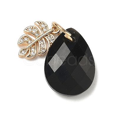 Natural Black Onyx(Dyed & Heated) Pendants G-K422-02KCG-01-1
