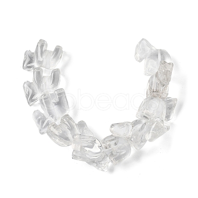 Chinese Zodiac Natural Quartz Crystal Carved Beads G-D300-01F-1