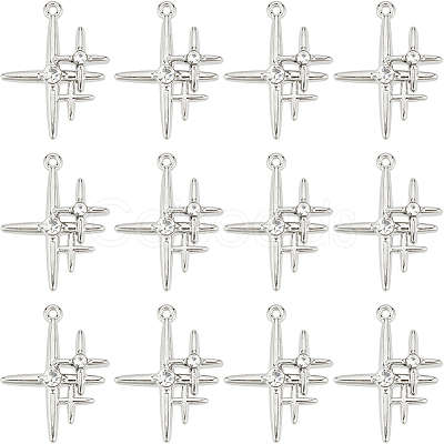 30Pcs Alloy Pendants PALLOY-SC0004-24-1