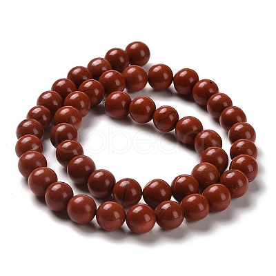 Natural Red Jasper Beads Strands G-I199-25-8mm-1