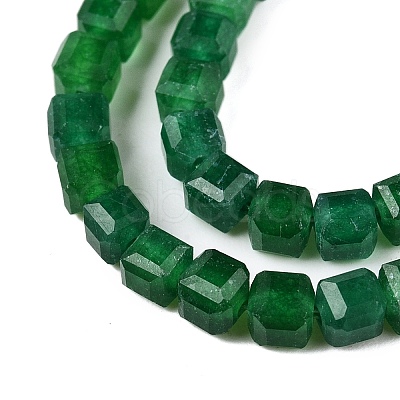 Dyed Natural White Jade Beads Strands G-T138-212-1
