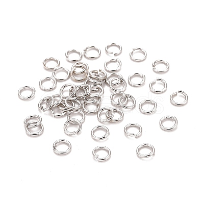 Brass Open Jump Rings KK-M165-6mm-01P-NR-1