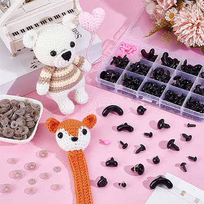 DIY Doll Eyes and Nose Making Sets DIY-WH0888-851B-1