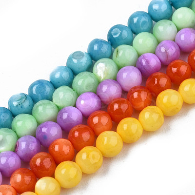 Natural Freshwater Shell Beads Strands SHEL-N003-24-1