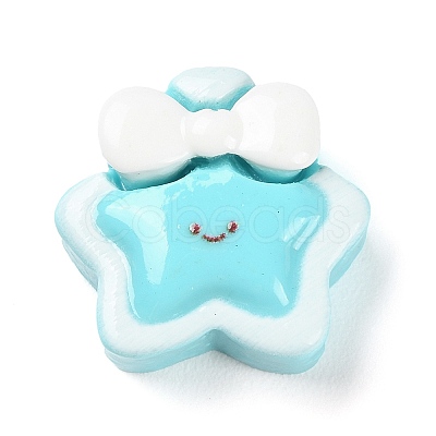 Opaque Resin Cabochons LS-RESI-E046-02H-1