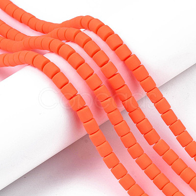 Handmade Polymer Clay Bead Strands X-CLAY-ZX006-01O-1