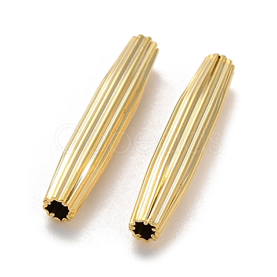 Rack Plating Eco-friendly Brass Beads KK-M257-08A-G-1