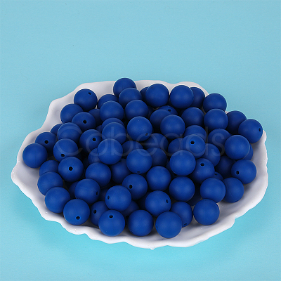 Round Silicone Focal Beads SI-JX0046A-50-1