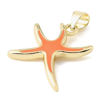 Brass Enamel Pendants KK-CBA6938-16G-1