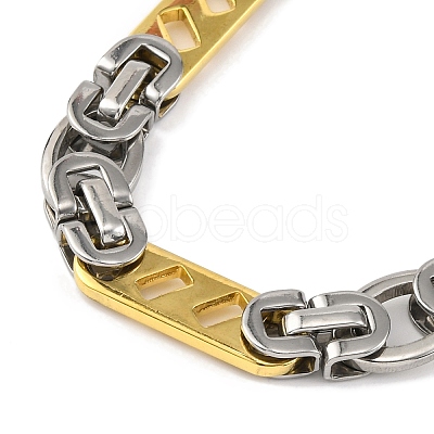 201 Stainless Steel Links Chain Necklace NJEW-F22-39K-GP-1
