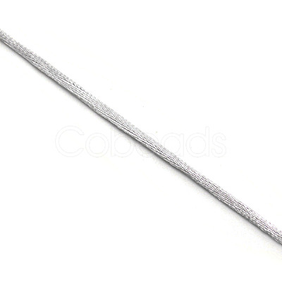 Polyester Satin Rattail Cord OCOR-WH0066-43E-1
