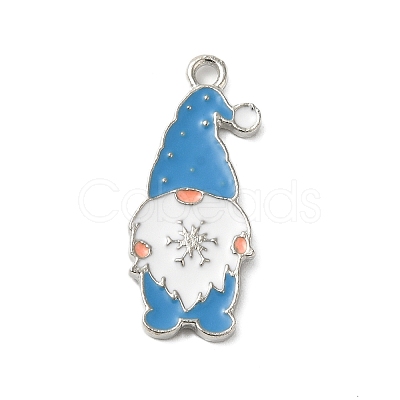 Winter Theme Alloy Enamel Pendants ENAM-M002-04G-P-1