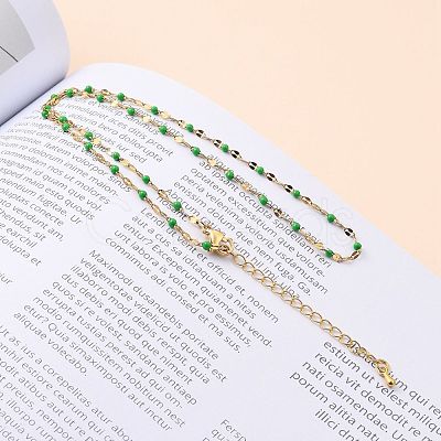 304 Stainless Steel Link Chain Necklaces NJEW-JN03084-1