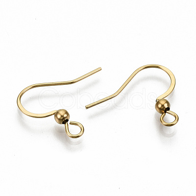 304 Stainless Steel French Earring Hooks X-STAS-S111-004G-NR-1