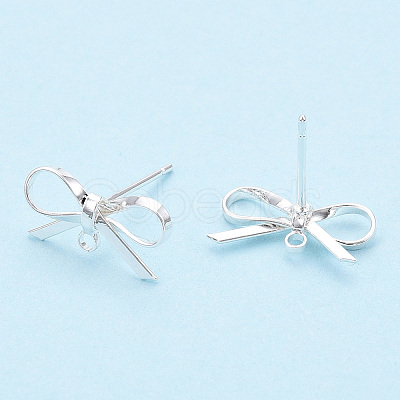 Brass Stud Earring Findings KK-S350-013S-1