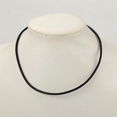 Cowhide Leather Necklace Making AJEW-JW00001-06-1
