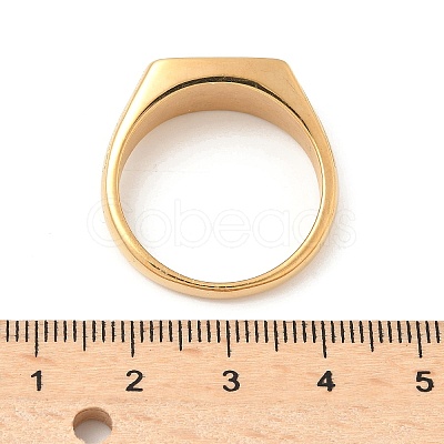 316L Stainless Steel Shell Finger Rings for Women RJEW-U054-01C-G-1