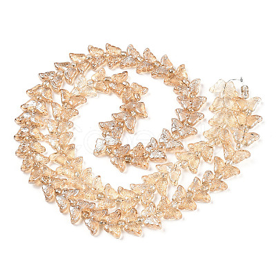Electroplate Glass Beads Strands EGLA-N012-04E-1
