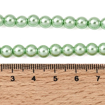 Eco-Friendly Glass Pearl Beads HY-J002-6mm-HX066-1