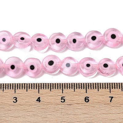 Handmade Evil Eye Lampwork Beads Strands LAMP-G164-10B-06-1