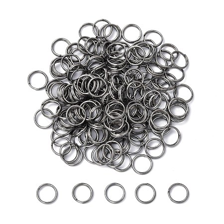 Iron Split Rings JRD8MM-01B-NF-1